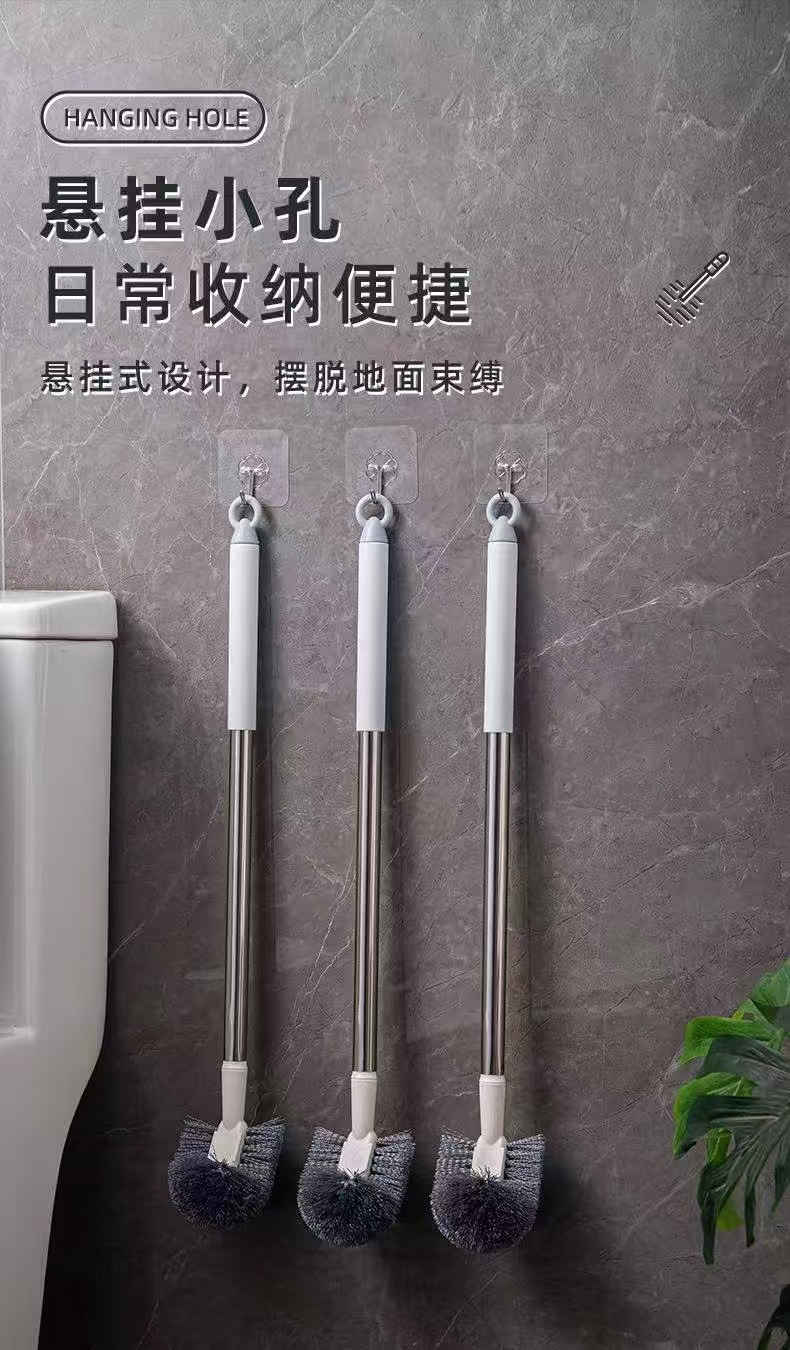 Bathroom dead corner household toilet brush, toilet brush, long-handled wall toilet brush, wall-mounted cleaning brush, a magic tool pic 6