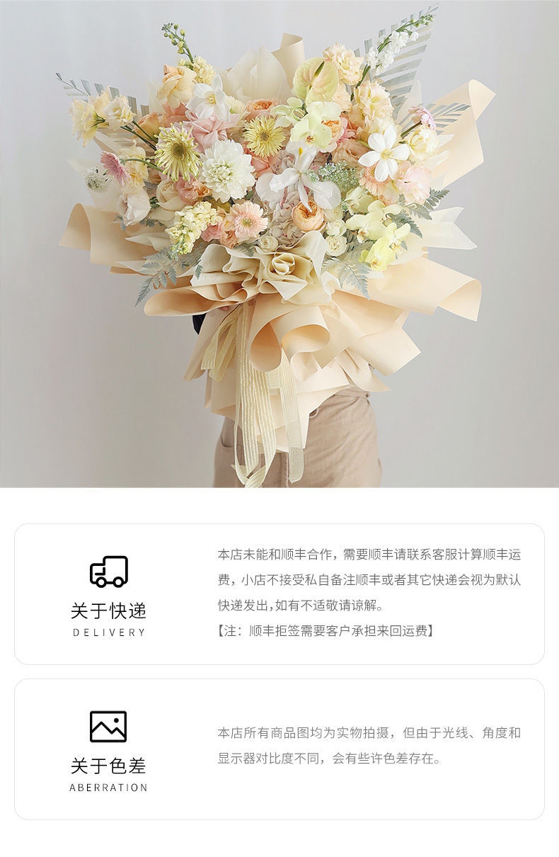 韩风纯色初恋欧雅纸马卡龙防水鲜花包装纸花束包花纸礼物包装材料详情16