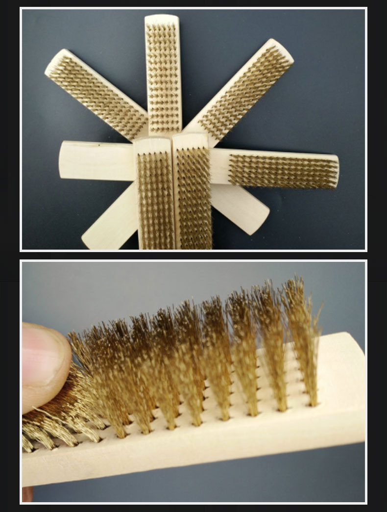 Household cleaning brushes, wire brushes with handles, stainless steel wire brushes, rust removal long-handled brushes, nylon wire brushes, mini wire brushes pic 5