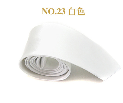 男士领带5cmj窄版jk纯素色学生亮光色丁团体黑色tie嵊州厂家批发详情31