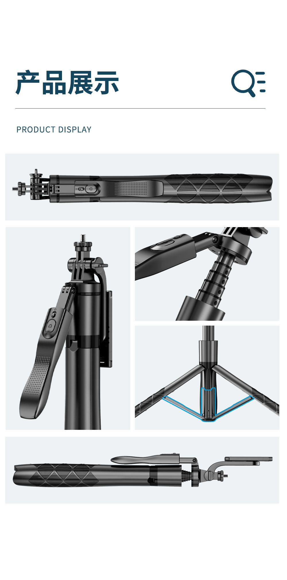 Mobile phone Bluetooth selfie stick L16 dual fill light handheld stabilizer, floor-standing telescopic pole, live streaming stand tripod pic 23