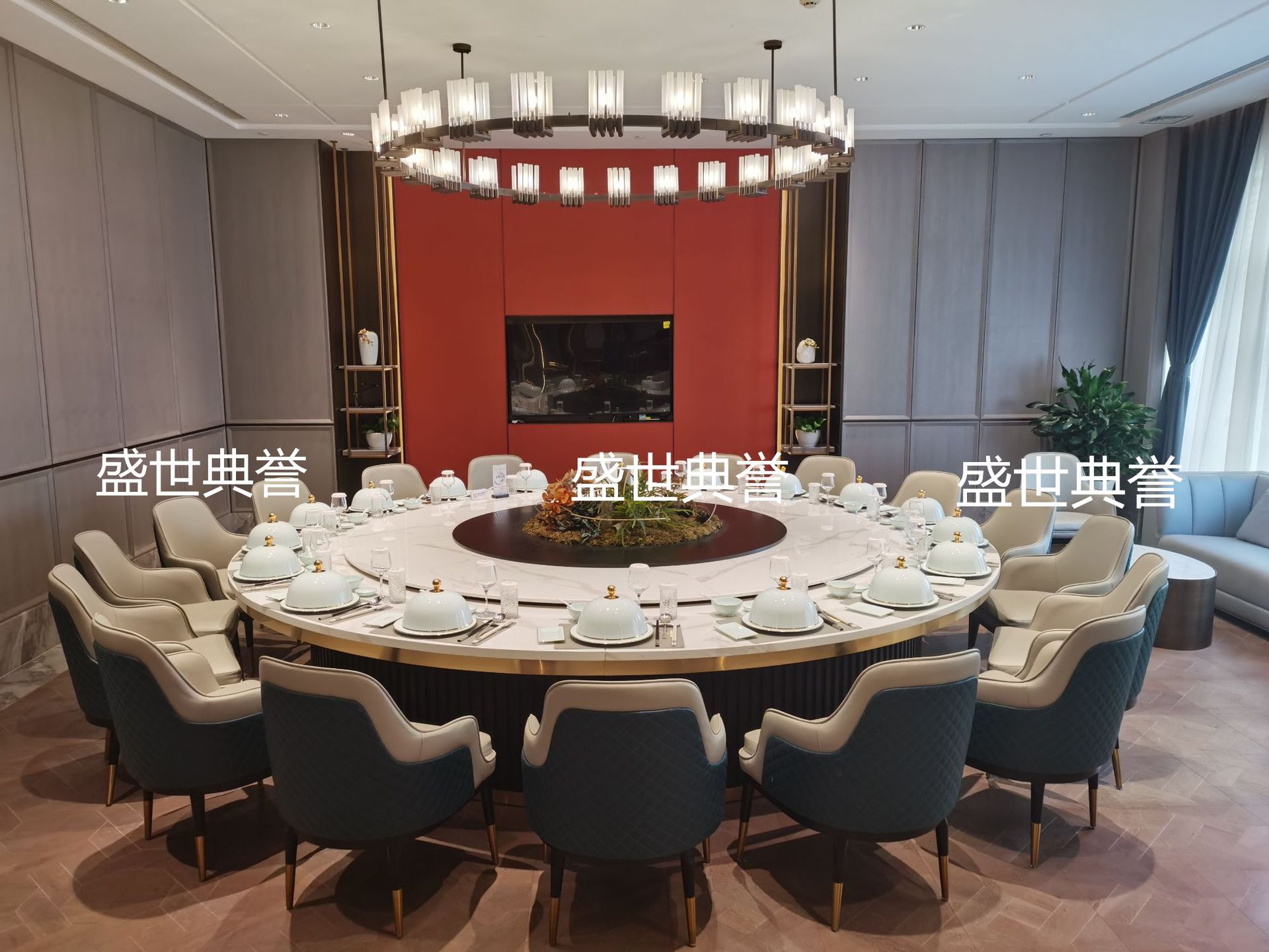 福州星级酒店家具直销海鲜餐厅电动餐桌椅饭店包厢实木餐椅宾利椅详情20