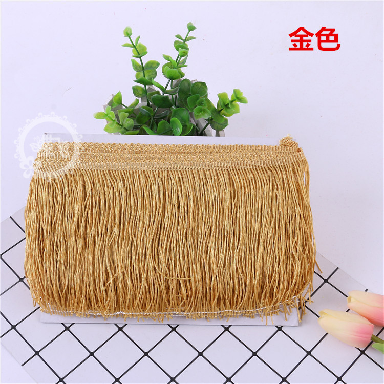DIY stage costume accessories: Latin dance lace, tassel lace, polyester ribbon, 15CM, factory direct sales, 1 webbing pic 59