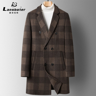 Laishibert autumn and winter knitted woolen woolen suits for young and middle-aged men, small suits for men, slim-fit woolen casual suits pic 10