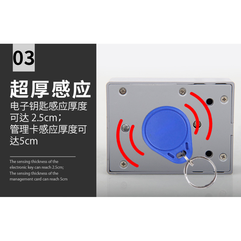 Drawer lock, hole-free cabinet door lock pic 2
