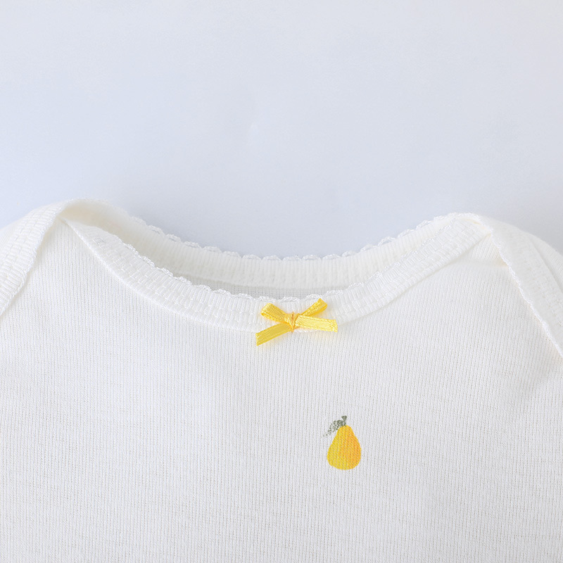 Summer short-sleeved triangular khaki for newborns, cute five-piece set for boys and girls, one-piece suit and crawling suit pic 20