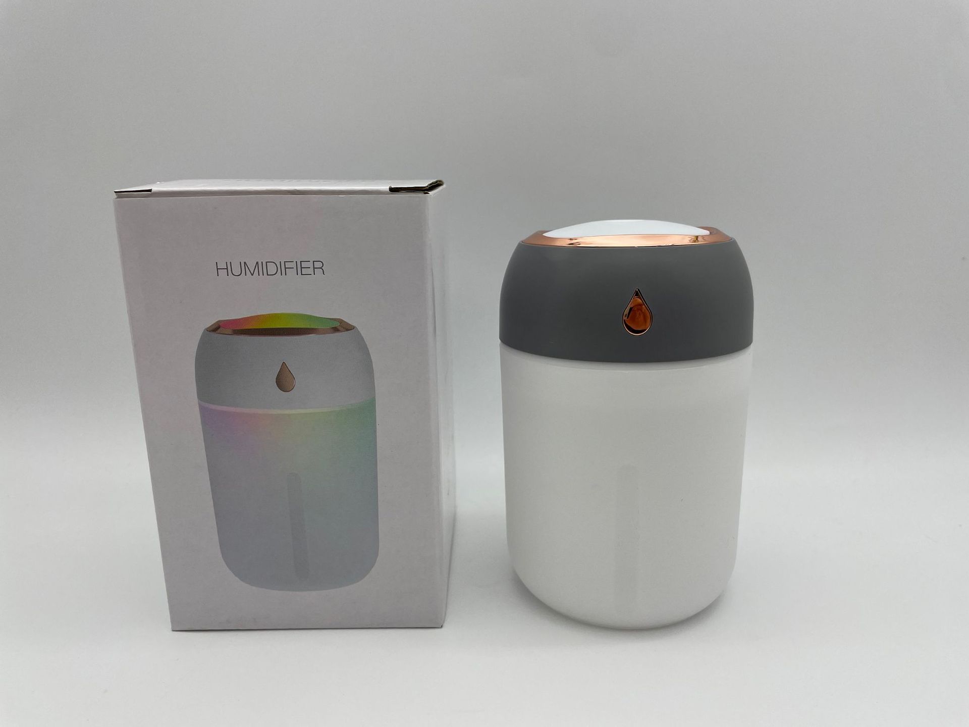 New colorful water drop humidifier USB spray night light silent home mini aromatherapy air humidifier gift pic 4
