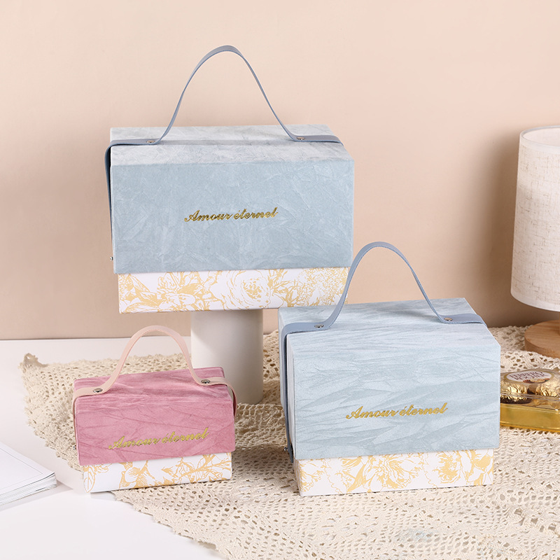 Wholesale of wedding gift boxes, wedding hand-held gift boxes, wedding candy boxes and gift packaging boxes from the manufacturer pic 5