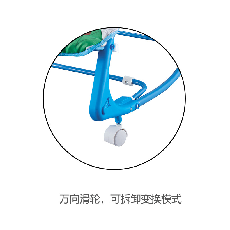 新款婴儿摇椅宝宝震动安抚摇床万向摇椅体带音乐可折叠遮阳帘手推详情2