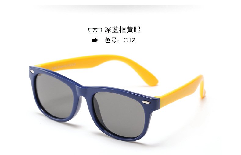 Nuevos niños gafas de sol polarizadas moda niños niñas personalidad cartoon rice booking baby shores wholesale pic 32