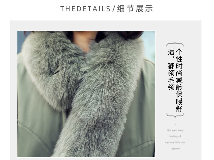 A loose 2020 new winter coat for women in Korean style, with fleece and thickening, a short and eye-catching cotton-padded jacket pic 7