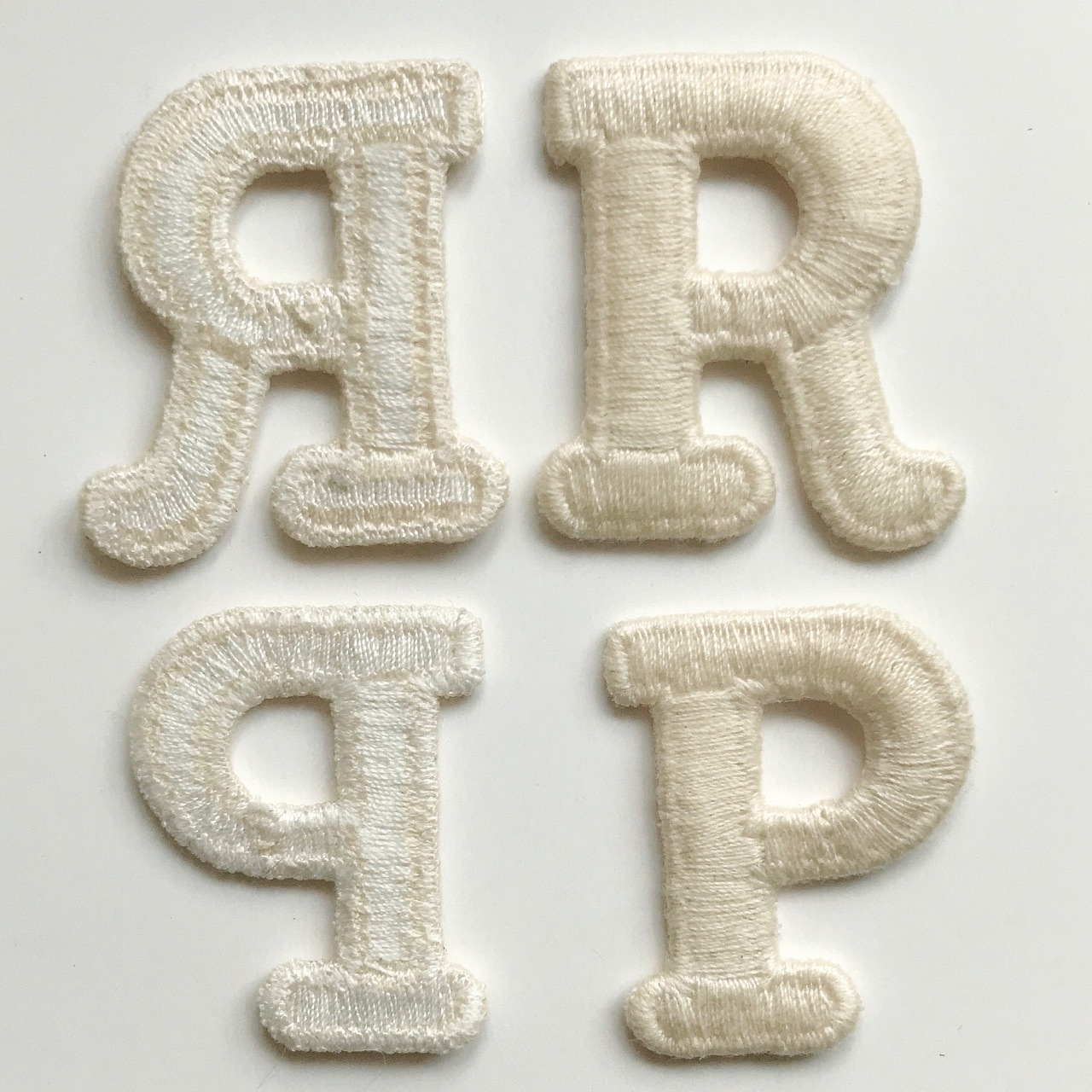 辅料刺绣花DIY布贴S水溶英文字母R刺绣帽子徽章P刺绣logo补丁贴C详情9