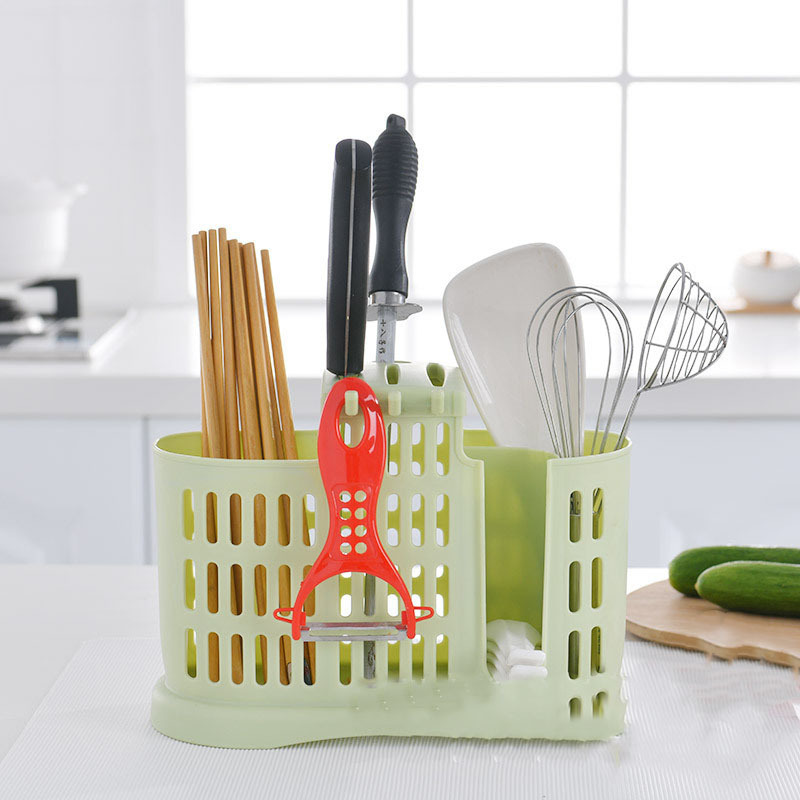 Youdaoplaceholder0 plastic multi-functional kitchen chopsticks, kitchen cutlery cage wholesale in stock, household storage chopstick cage pic 1