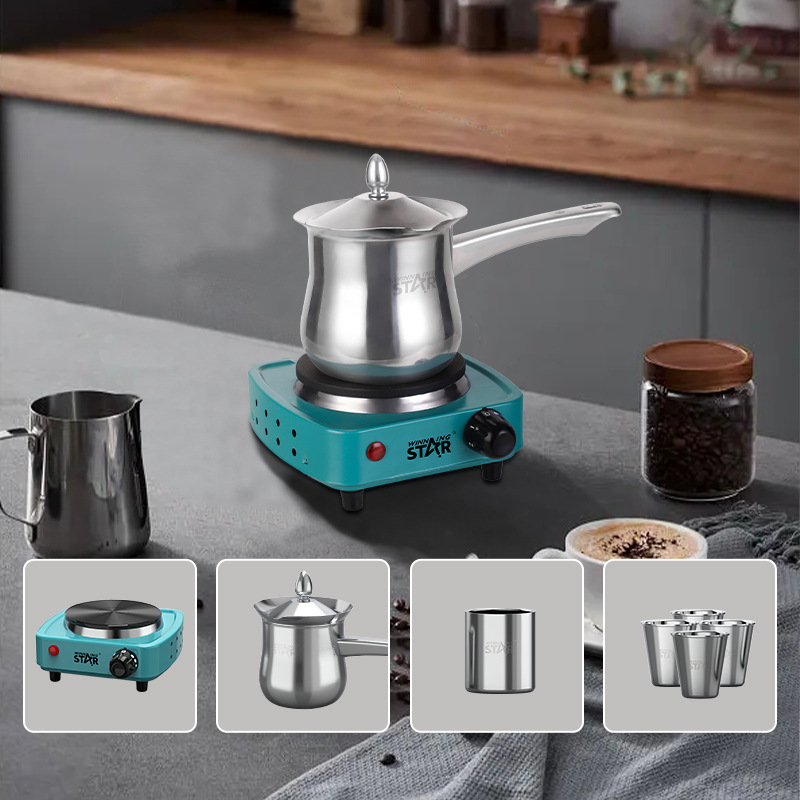 WinningStar Cross-border exclusive electric kettle, tea maker, household electromagnetic tea stove and electric stove set pic 7
