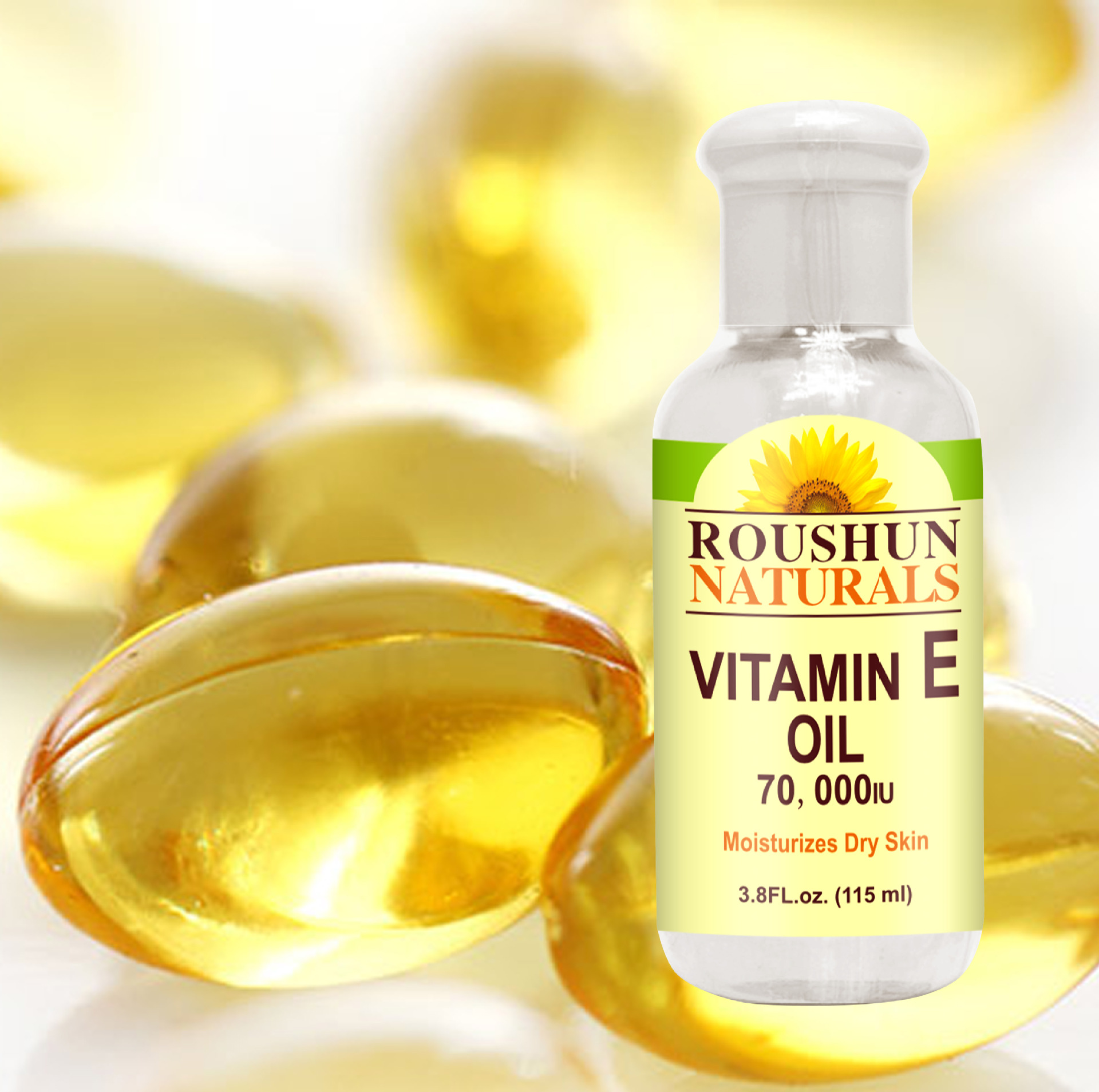 ROUSHUN cross-border supplies Natural Vitamin E Oil, vitamin body massage oil pic 4