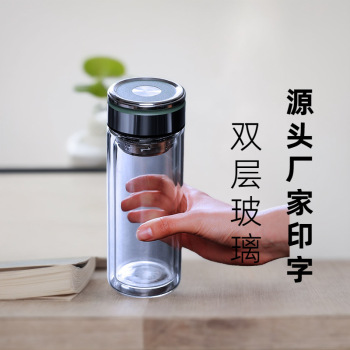 玻璃杯加厚玻璃茶杯耐热透明商务办公室男士蛋形泡茶水杯带盖批发详情1