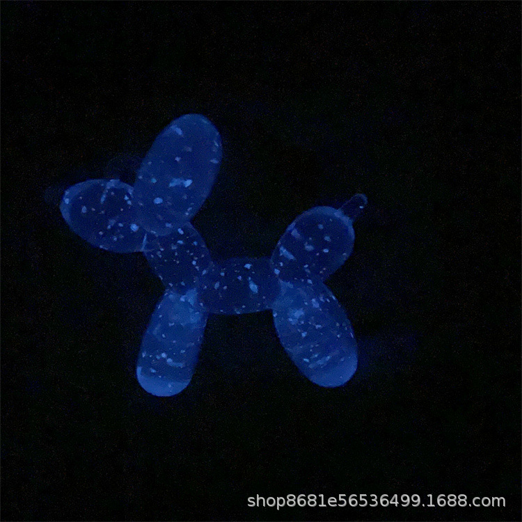 亚克力细闪夜光星空气球狗DIY钥匙串扣车挂材料包抖音爆款 配件详情11