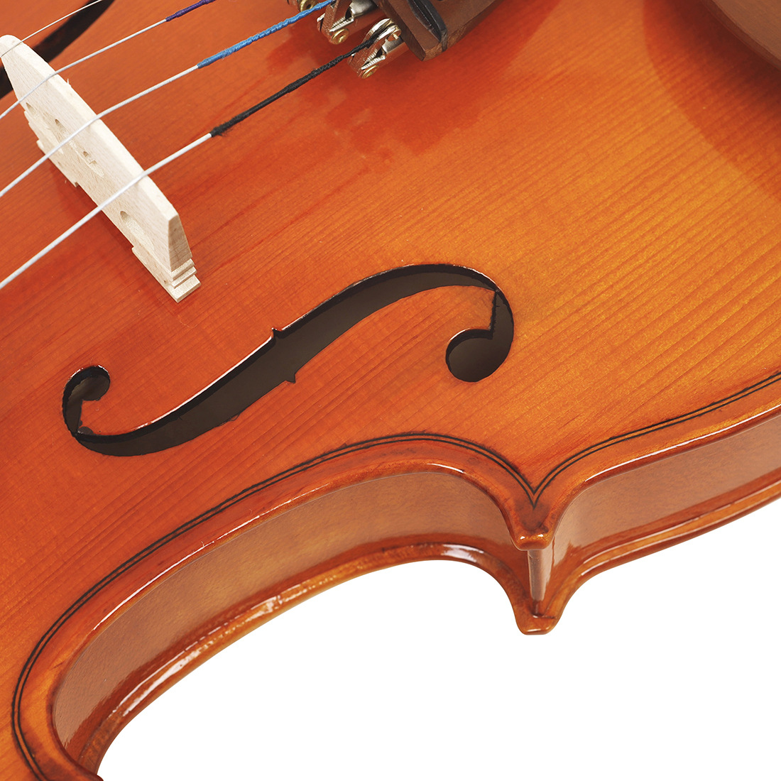 Wholesale handmade maple violin AV-609 natural tiger-patterned jujube wood violin for children and adults 4/4 popular violin pic 21