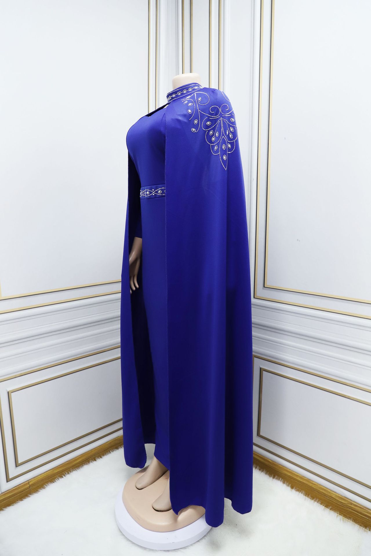 Dubai 2024 Saudi Arabian dress, cross-border Middle East Arab clothing, diamond-encrusted dress, long robe skirt pic 14