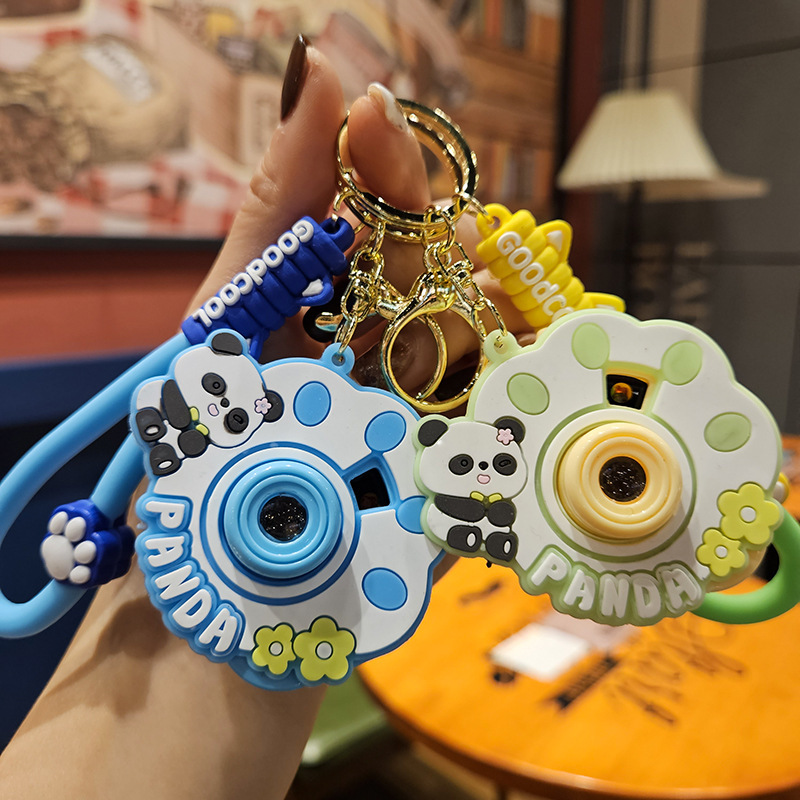 卡通眼镜牛仔裤狗狗投影相机钥匙扣汽车包包钥匙链挂件网红小礼品详情24