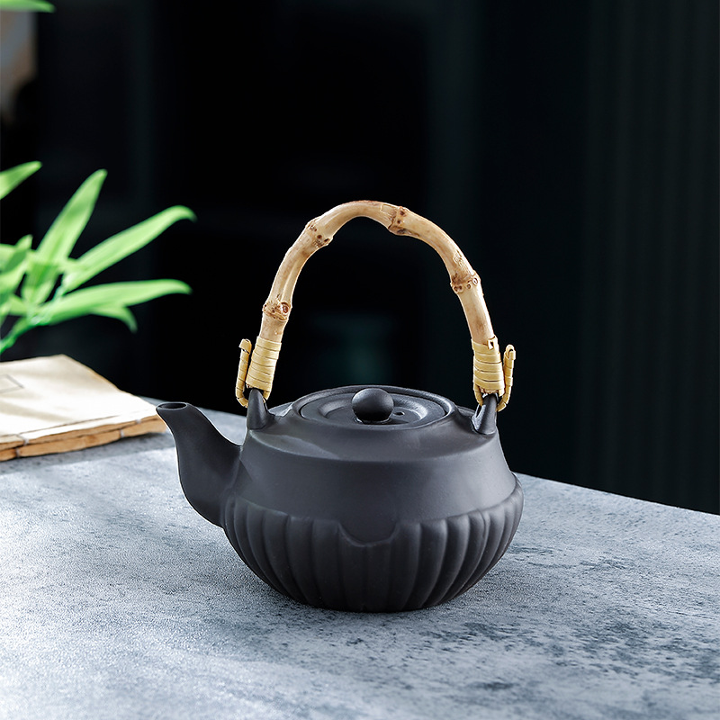 Tea pot for roasting tea by the fire, large-capacity indoor charcoal roasting pot, electric ceramic stove, ceramic tea pot for boiling tea, outdoor tea pot for boiling tea pic 12