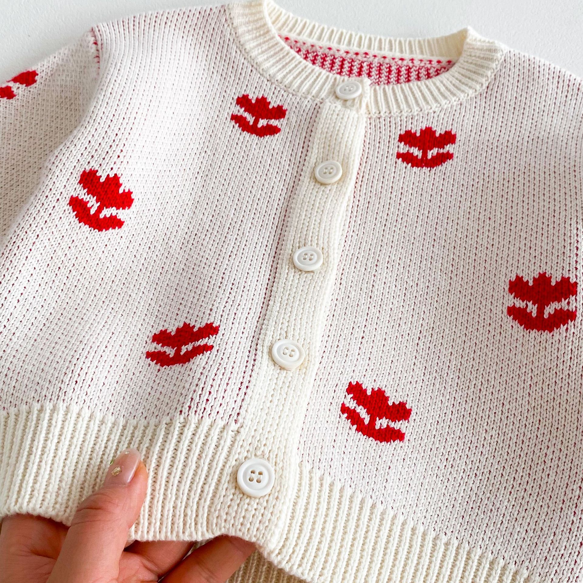 2024秋季新款中小童衣服韩版童装毛衣外套女童拼色公主针织开衫详情13