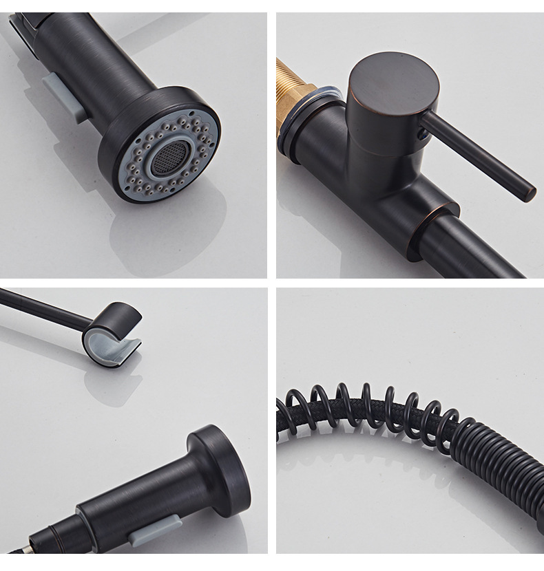 Foreign trade copper telescopic universal faucet spring faucet extender pressure-increasing rotating anti-splash faucet pic 19