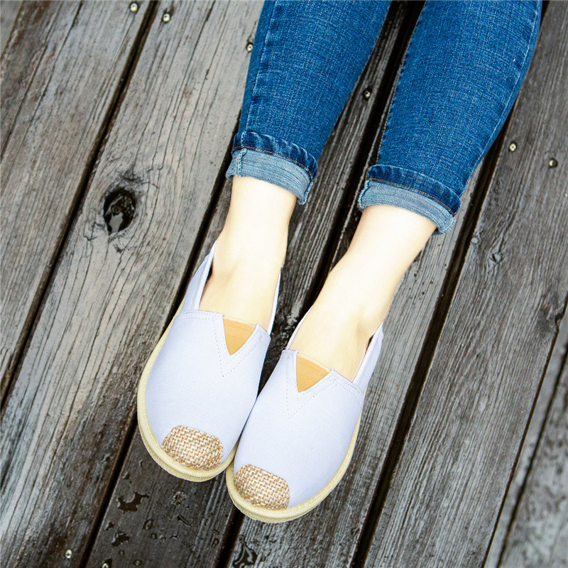 外贸批发新款女鞋时尚女士低帮透气软底渔夫鞋休闲百搭透气布鞋女详情17