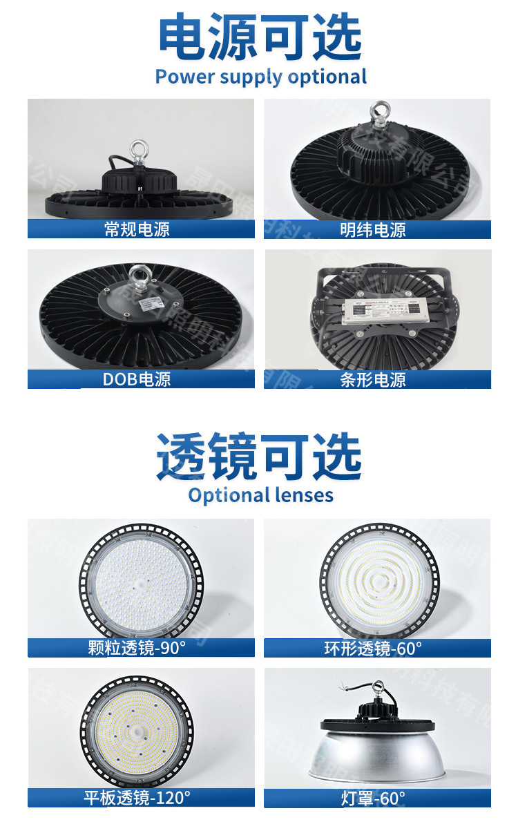 New waterproof tunnel ufo industrial and mining lamps, cross-border workshop lighting lamps, factory buildings, factories, football fields, led industrial and mining lamps pic 11