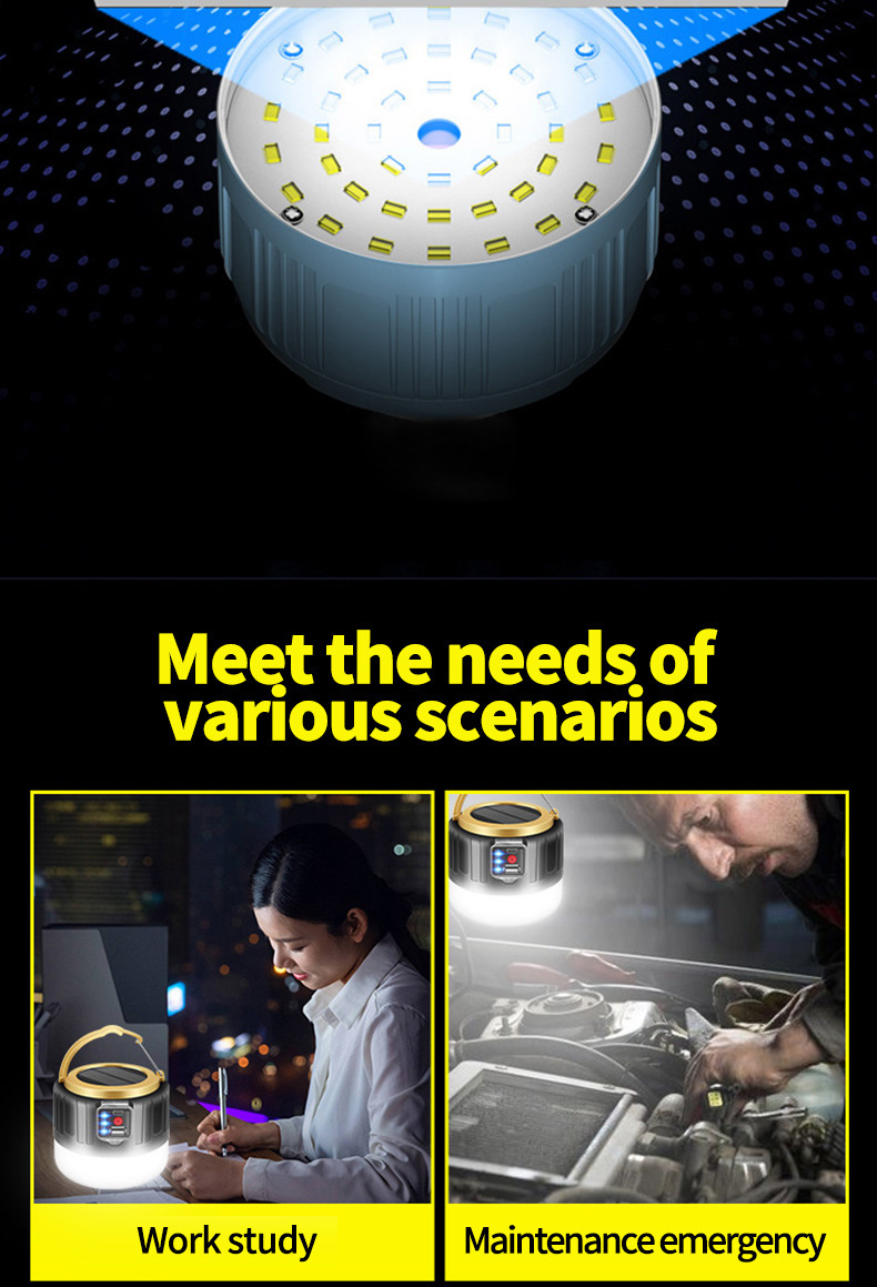 led charging lamp, emergency lighting, household mobile ultra-bright, night market, street stall, power outage, outdoor backup bulb pic 7