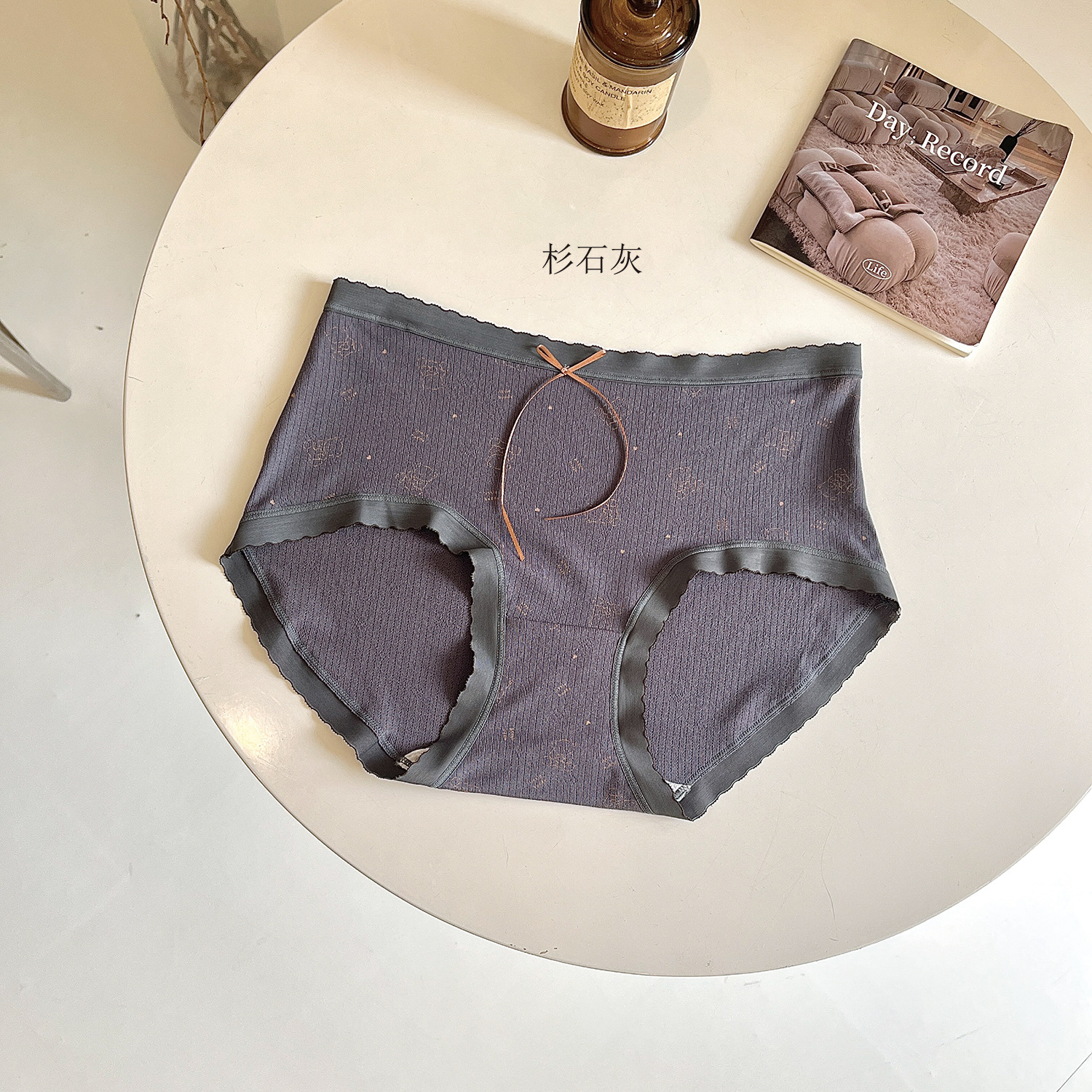 日系无感抑菌裆内裤少女学生蝴蝶结可爱中腰提臀舒适女士三角裤头详情16