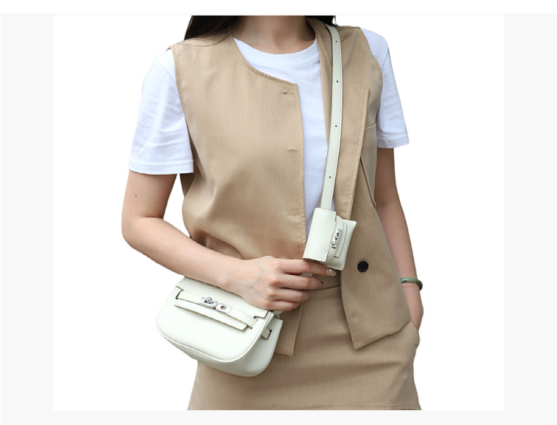 2024新款真皮moove凯莉汤圆包二合一迷你单肩斜垮多功能马鞍女包详情26