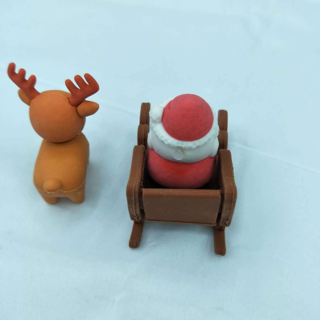 厂家定做小咕咚拉链袋装 圣诞小人帽子靴子造型套装学生奖品批发详情8