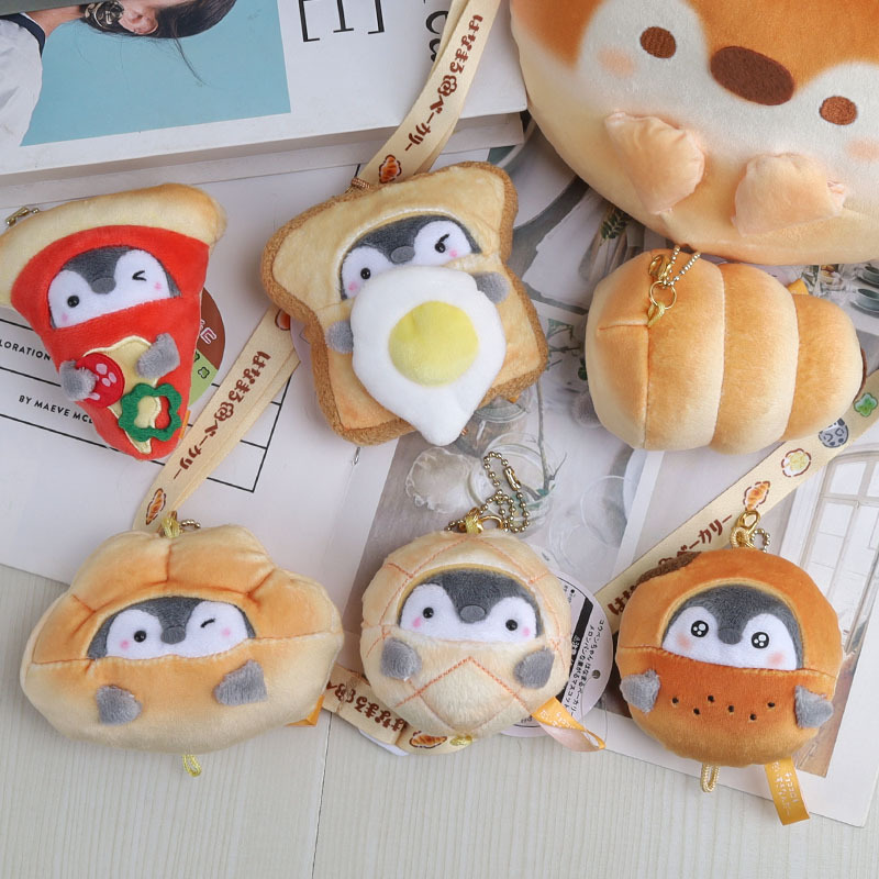 Japanese-style positive energy koi and penguin plush dolls, small pendants, bags, pendants, dolls, keychains, toy dolls pic 49