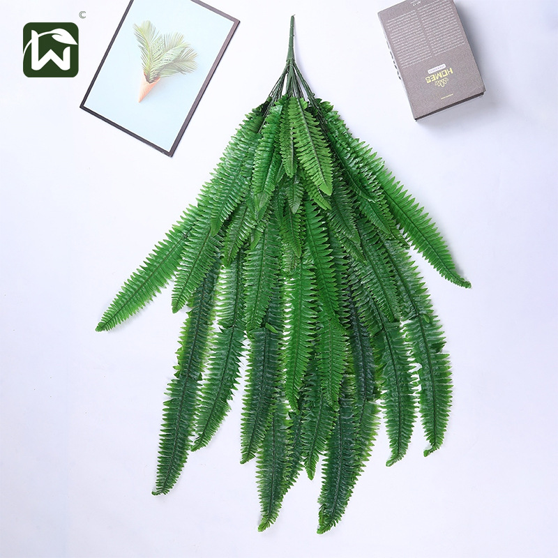 Wholesale of artificial Persian leaf plants for wall hanging, ceiling decoration, artificial green plants, and fern leaves for landscaping pic 1