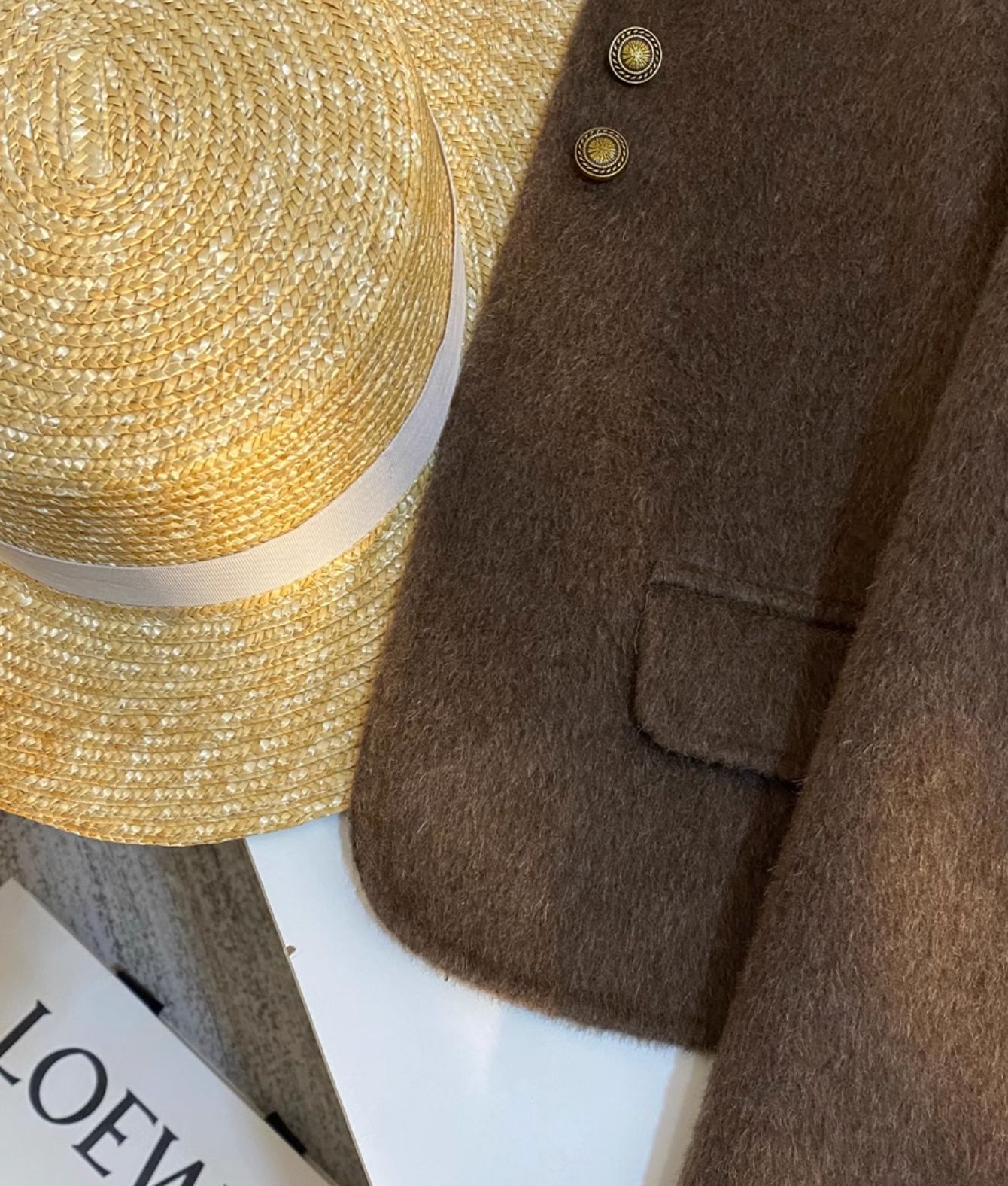 春秋新款咖啡色羊绒双面呢女士大衣2024潮流时尚百搭短外套女详情10