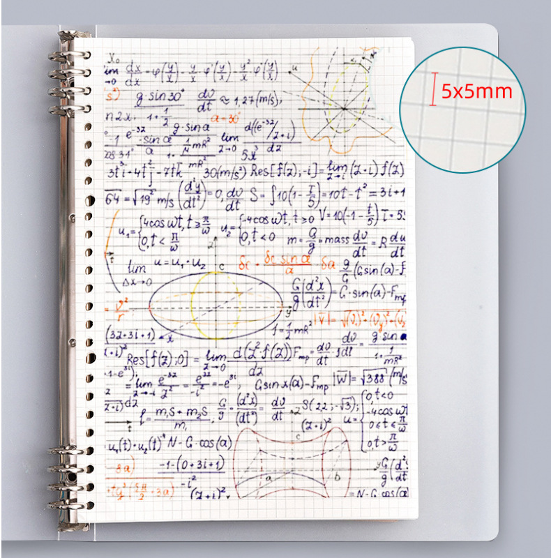 B5 صفحة قابلة للتفكيك، دفتر ملاحظات لخط PP الفارغة في المربع A5A4 pic 12