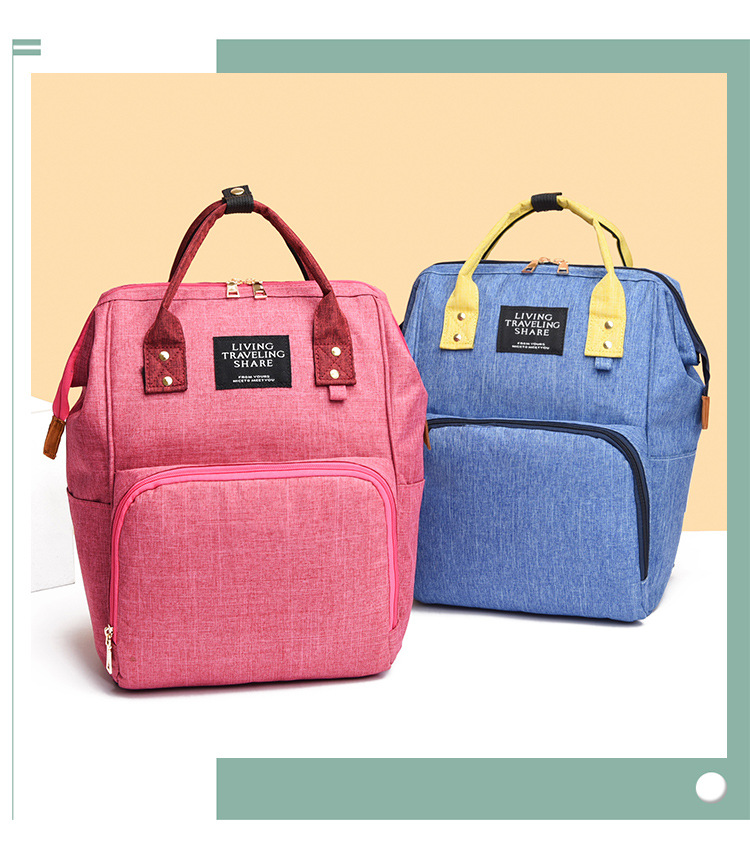 New Korean-style fashionable two-piece set of mother and baby bag, large-capacity multi-functional mother and baby bag, and double-shoulder mommy bag for going out pic 6