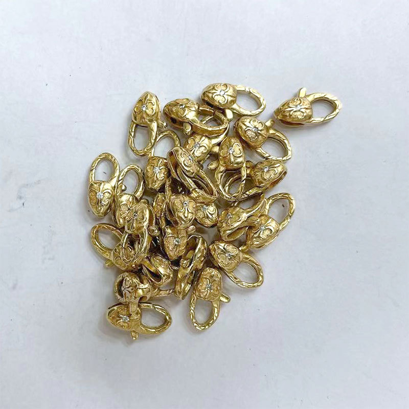 手工DIY饰品材料配件优质铜铸造龙虾扣链接扣手链手机搭扣批挂件详情4