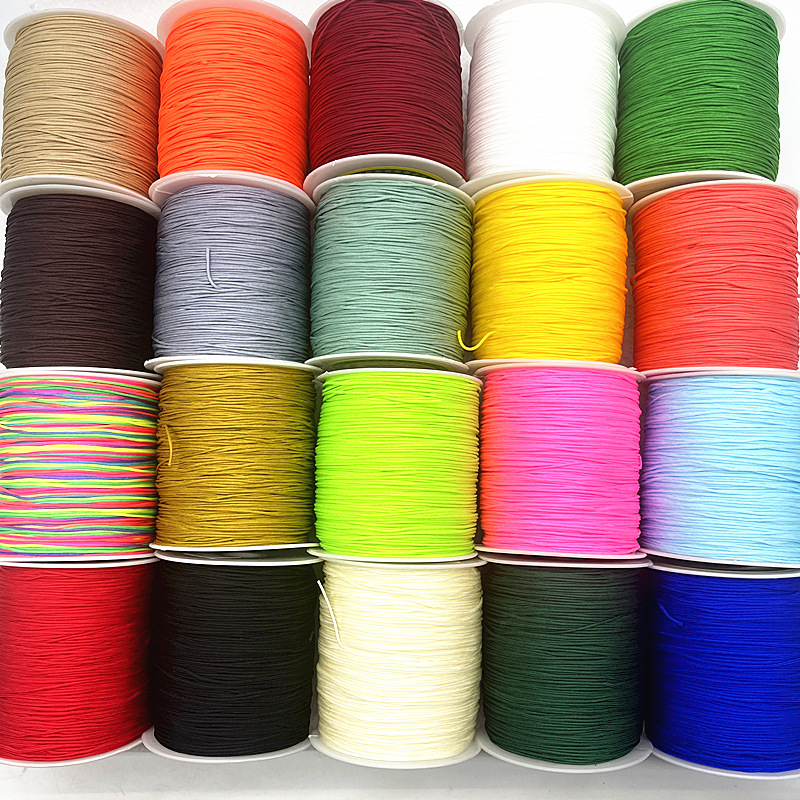 现货批发锦纶72号玉线0.8mm 手工DIY材料编织手链项链绳中国结详情2