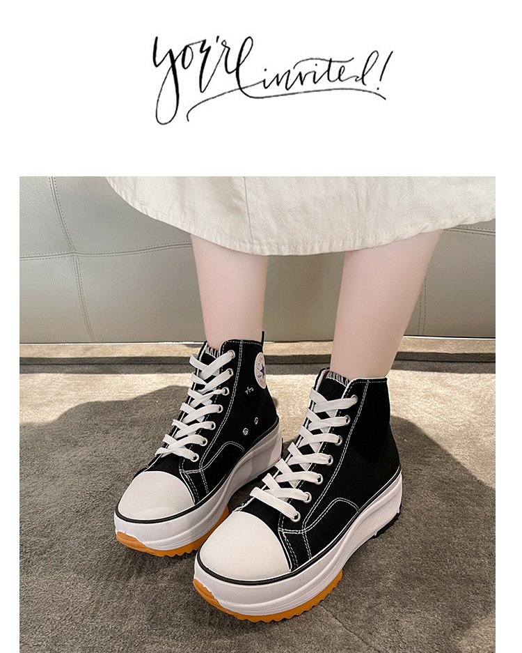 外贸大码女士高帮帆布鞋2023新款运动休闲单鞋百搭厚底透气小白鞋详情23