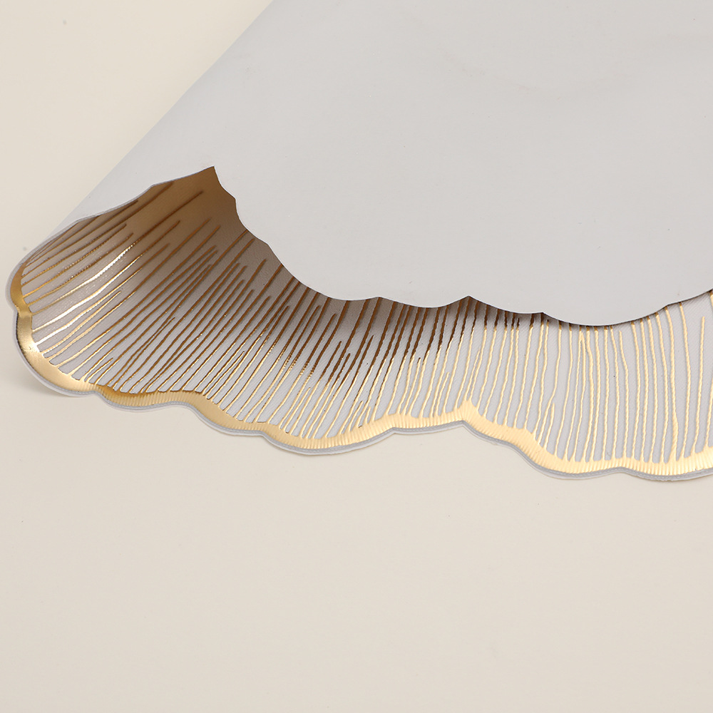 Foreign trade cross-border pvc gold-embossed placemats, heat-insulating table MATS, hotel and restaurant waterproof oil solid bottom rose Western placemats pic 13