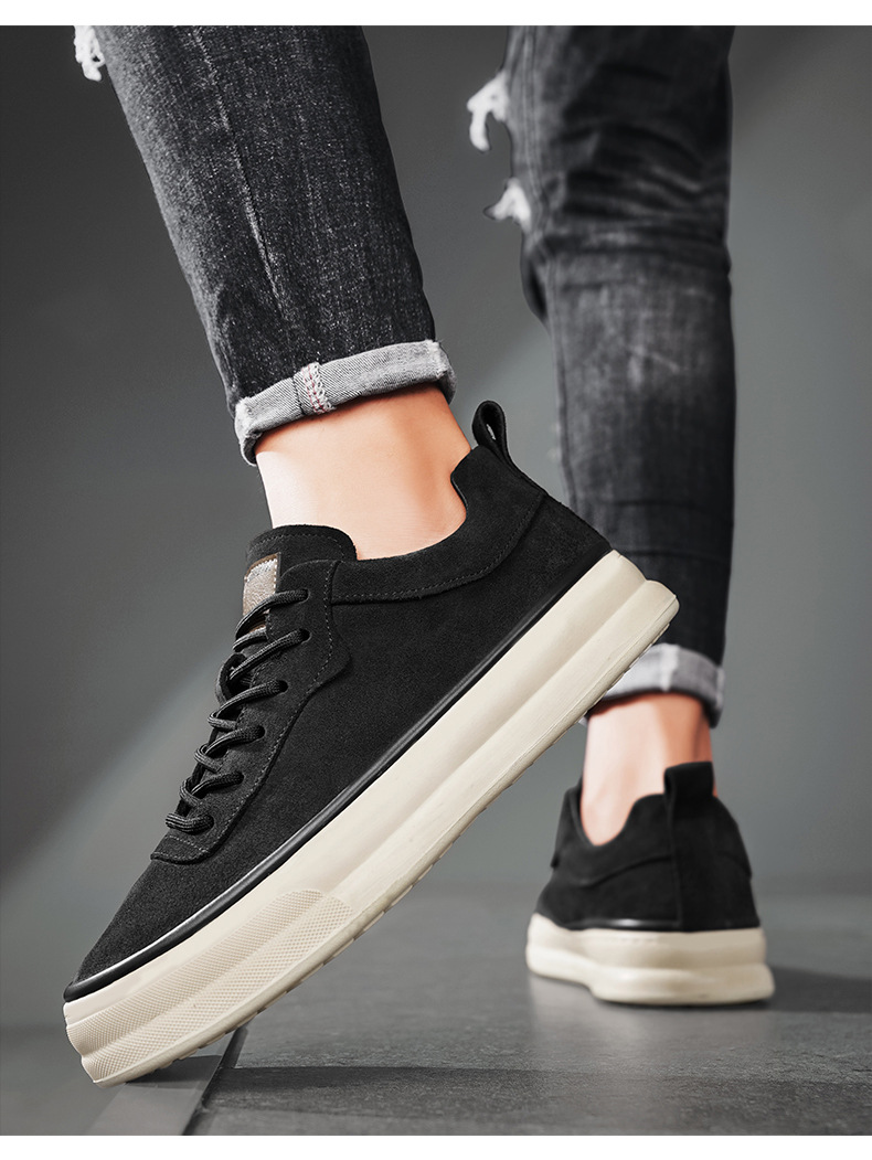 男鞋2024新款秋季复古休闲工作上班鞋子韩版百搭男士运动板鞋大码详情18