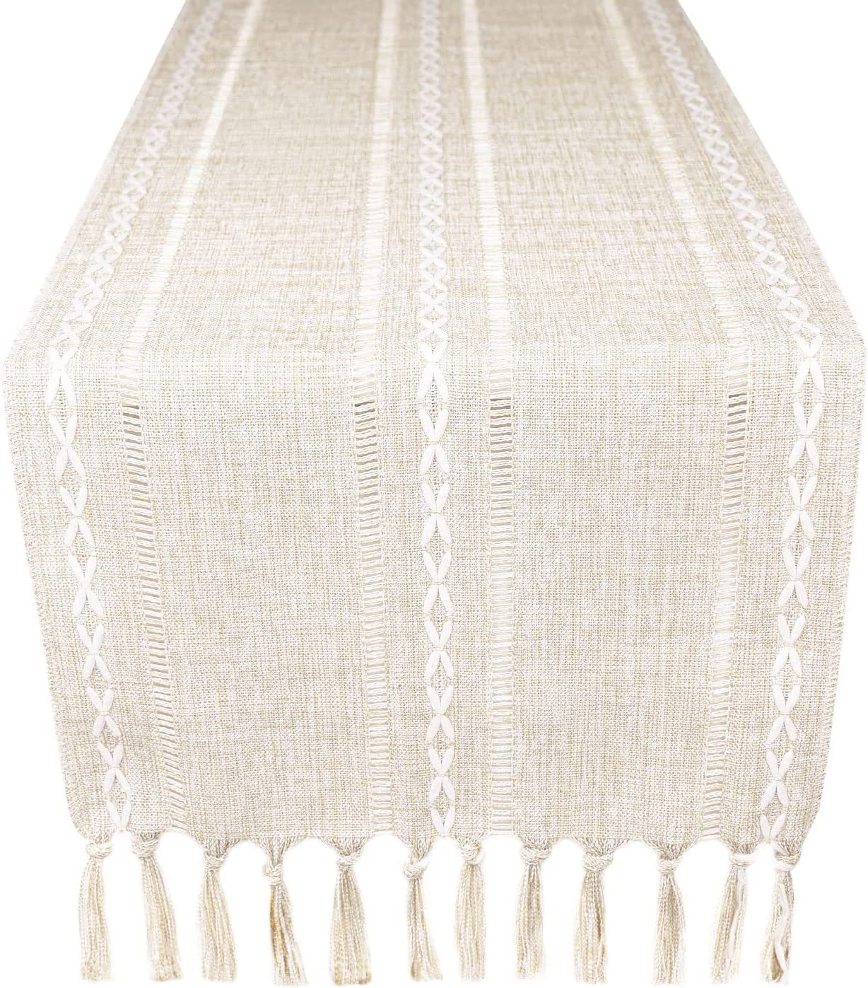 New cross-border Amazon handcrafted table flag, hollowed-out American country white tablecloth, dressing table scarf factory wholesale pic 8