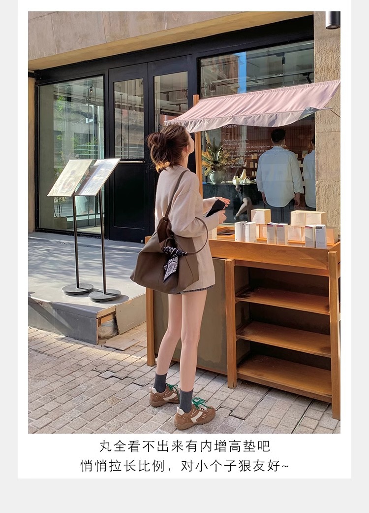 The thick-soled insole height-increasing Forrest Gump shoes of the same style as Grape Mom are the new sporty and casual leather training shoes for women in the autumn and winter of 2024 pic 29