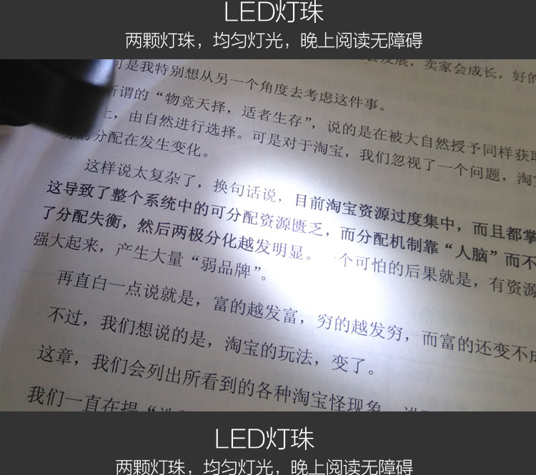 LED light 9203, head-mounted glasses, high-definition acrylic multi-magnification lenses, reading, electronic repair, magnifying glass pic 6