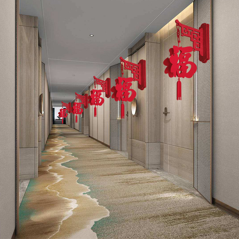 新年装饰品福字挂件壁挂灯笼房门春节过节挂饰客厅商场立体福挂饰详情4