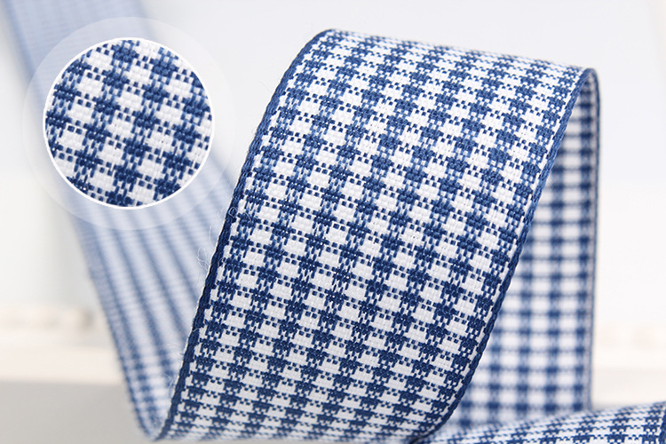 Dingxin Woven tape Double Bread Edge Thousand bird checkered colorful ribbon DIY Handmade bow hair accessory gift packaging ribbon pic 14