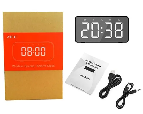 蓝牙音箱15瓦无线充时钟LED闹钟音响外贸爆款新款无线充蓝牙音箱详情28