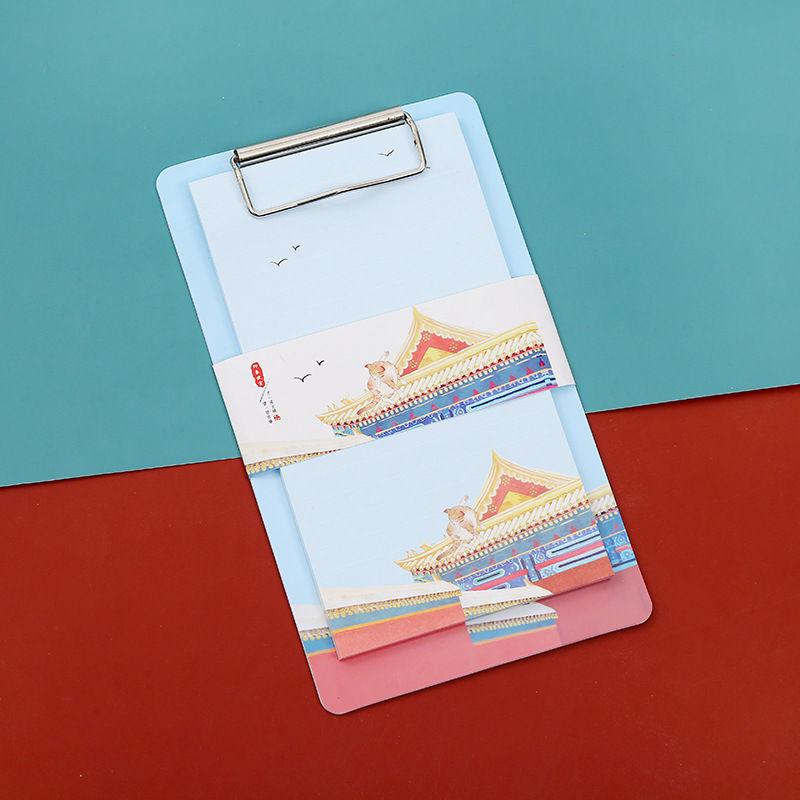 Factory direct sales of sticky note board clips, Chinese-style sticky notes of the Forbidden City, cute and creative portable student sticky note paper pic 9